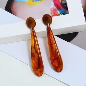 New Trendy Acrylic Long Drop Earring